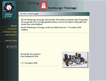 Tablet Screenshot of hamburger-fototage.de